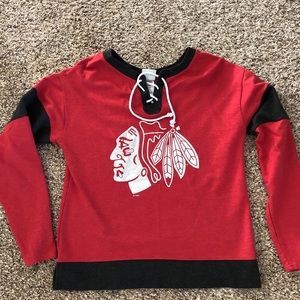 Were once Blackhawks sweatshirt!